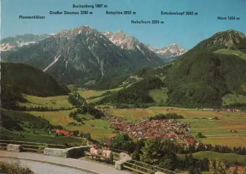 Hindelang - mit Blick auf Bad Oberdorf - ca. 1980