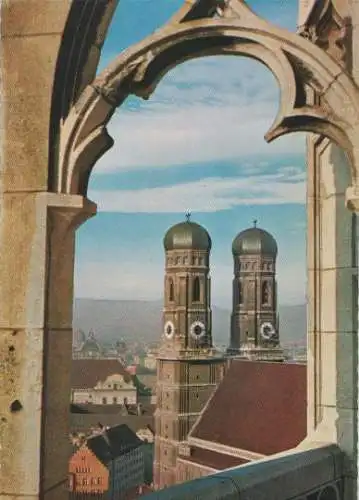 München - Dom vom Rathaus gesehen - 1983