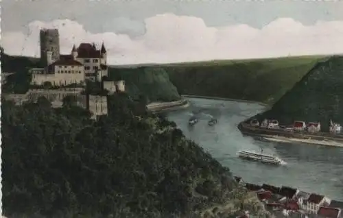 St. Goarshausen - Burg Katz und Loreley - 1954