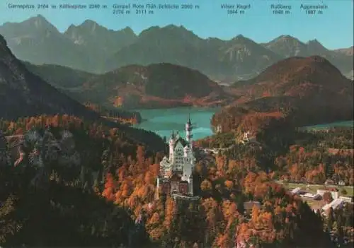 Schwangau Neuschwanstein - mit Hohenschwangau - ca. 1985