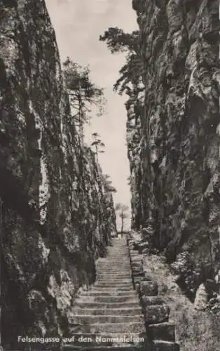 Jonsdorf - Felsengasse auf Nonnenfelsen - ca. 1965