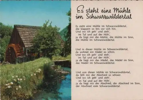 Schwarzwald - Mühle im Tal - ca. 1970