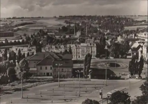 Eisenberg - Blick zum Busbahnhof - 1972