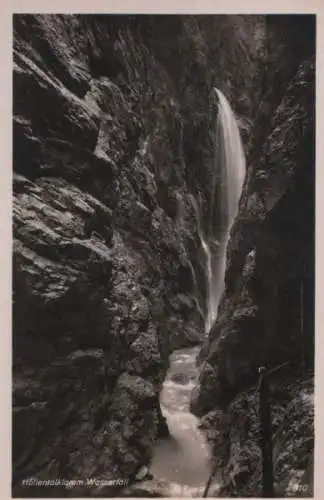 Höllentalklamm - Wasserfall - ca. 1950