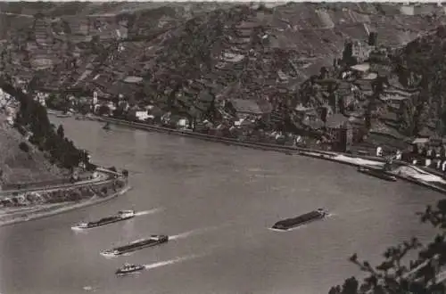 St. Goarshausen - Blick von der Loreley - ca. 1960