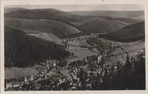 Ilmenau-Manebach - Blick vom Goethepfad - 1966