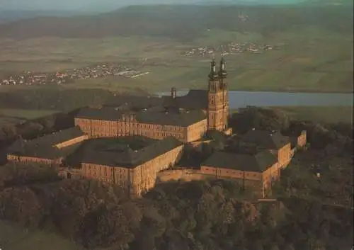 Bad Staffelstein, Kloster Banz - im Hintergrund Vierzehnheiligen - ca. 1980