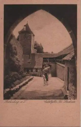 Rothenburg - Cobolzeller Tor, Stadtseite - ca. 1935