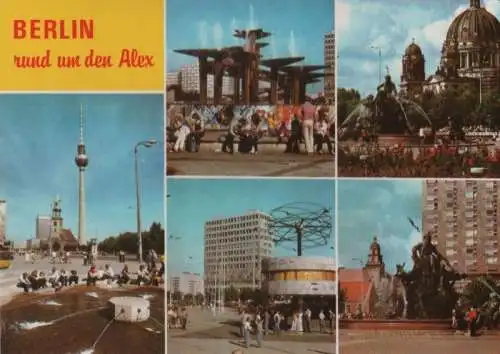 Berlin-Mitte, Alexanderplatz - mit Umfeld - ca. 1990