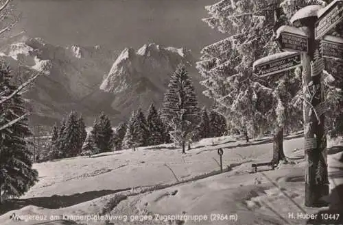 Garmisch-Partenkirchen - Wegkreuz am Kramerplateauweg - 1961