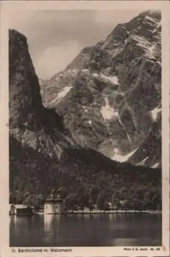 Schönau - St. Bartolomä - mit Watzmann - 1951