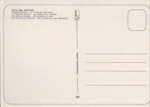 Vatikan - Vatikanstadt - Vatikan - Cappella Sistina