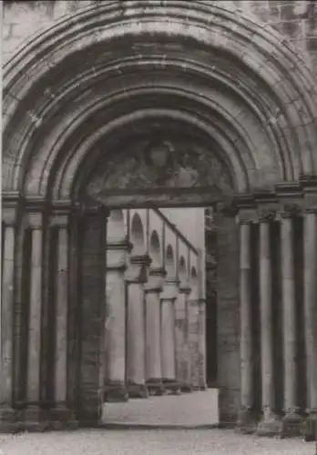 Paulinzella (OT von Königsee-Rottenbach) - Portal der Klosterruine - 1989