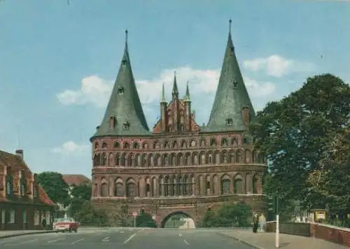 Das Holstentor in der Hansestadt Lübeck - ca. 1975