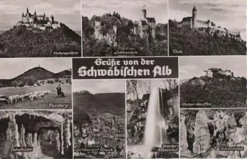 Schwäbische Alb - u.a. Uracher Wasserfall - 1959