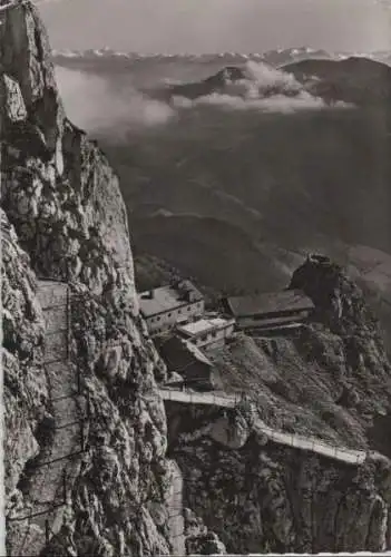 Wendelstein - Wendelsteinhaus gegen Hohe Tauern - ca. 1960