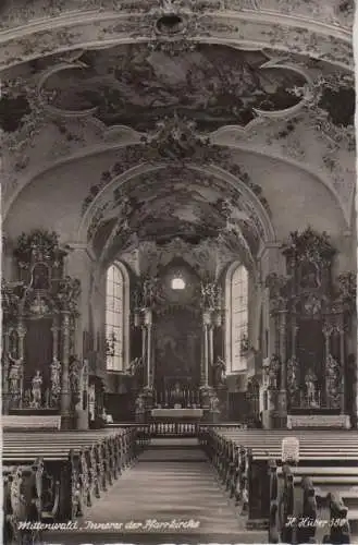 Mittenwald - Inneres der Pfarrkirche - ca. 1955