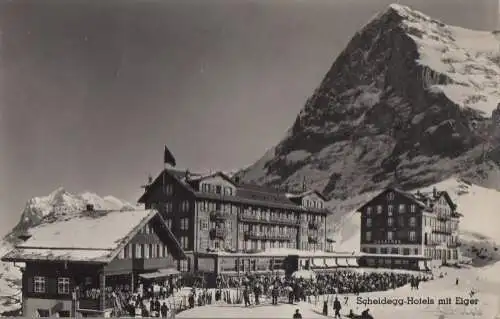 Scheidegg - Hotels mit Eiger - ca. 1950