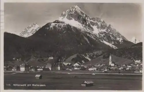 Mittenwald - mit Wetterstein - 1930