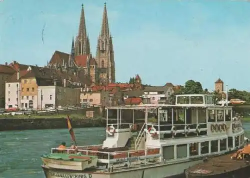 Regensburg - Donauhafen und Dom - ca. 1975