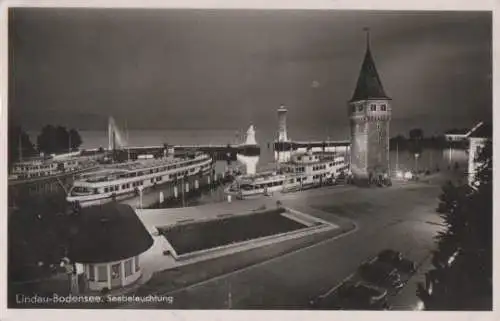 Lindau - Seebeleuchtung - ca. 1955