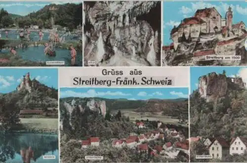 Wiesenttal, Streitberg - u.a. Schwimmbad - 1966