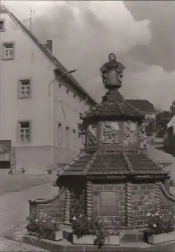 Kohren-Sahlis - Marktplatz, Töpferbrunnen - 1978