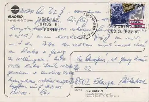 Spanien - Madrid - Spanien - Funete de la Cibiles
