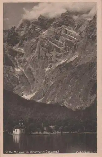 Königssee - mit Watzmann-Ostwand - ca. 1940