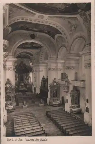 Rot an der Rot - Inneres der Kirche - ca. 1950