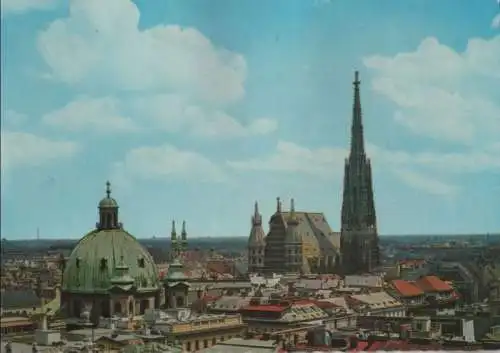 Österreich - Österreich - Wien - Panorama mit Stephansdom - 1978