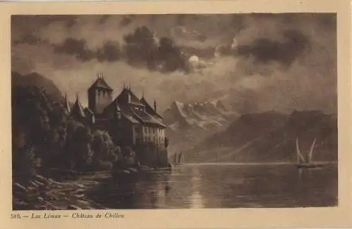 Schweiz - Schweiz - Genfer See - Chateau de Chillon - ca. 1950