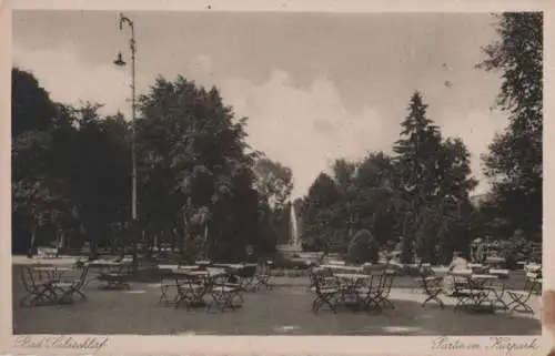 Bad Salzschlirf - Partie im Kurpark - ca. 1955