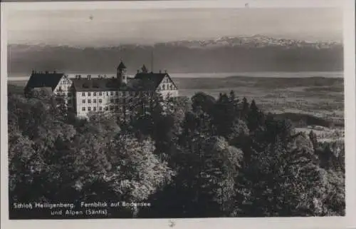 Heiligenberg - Schloß, Fernblick auf Bodensee - ca. 1955