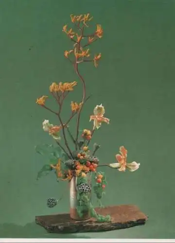 Känguruhzweige mit Frauenschuh-Orchidee Arrangement