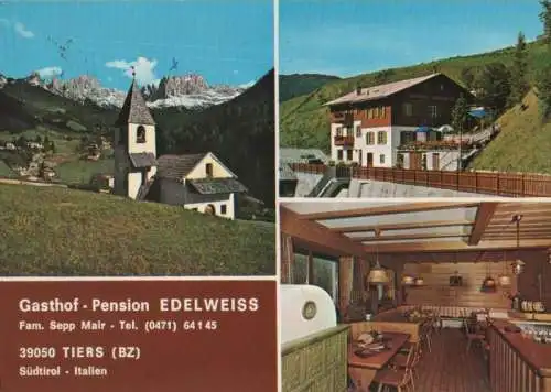 Italien - Italien - Tiers - Pension Edelweiss - 1974