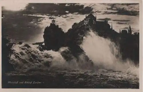 Schweiz - Schweiz - Rheinfall - mit Schloß Laufen - ca. 1950