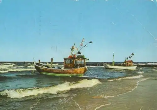 Ostsee - Boote am Strand