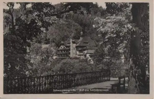 Schwarzburg - auf der Schloßterrasse - 1953