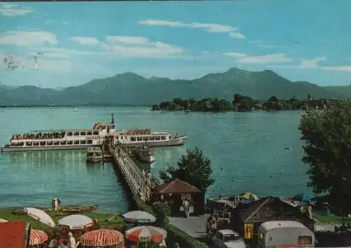 Chiemsee, Fraueninsel - mit Blick auf Hochfelln - 1983