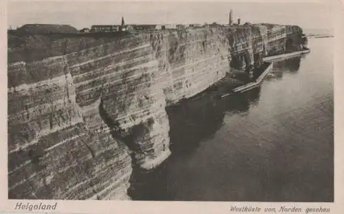 Helgoland - Westküste, von Norden gesehen