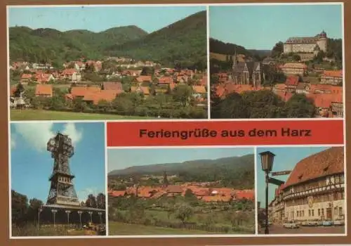 Harz - Feriengrüße, u.a. FDGB-Erholungsheim Comenius - 1988