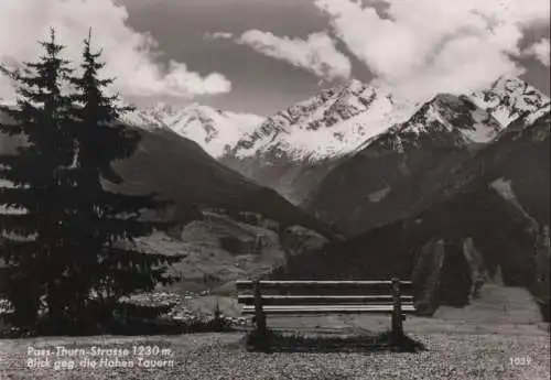 Österreich - Österreich - Pass Thurn Straße - Blick gegen die Hohen Tauern - ca. 1965