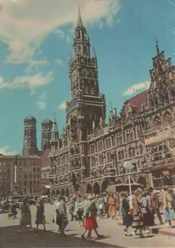 München - Rathaus, Frauentürmr - 1956