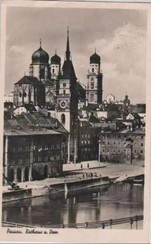 Passau - Rathaus und Dom - 1937