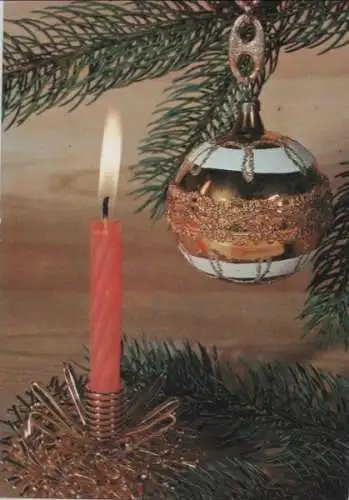 Weihnachtskarte Kerze