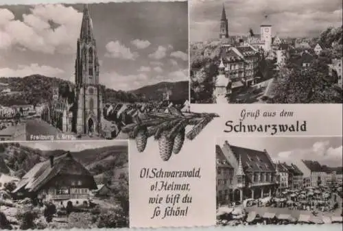 Freiburg - mit 4 Bildern - ca. 1955