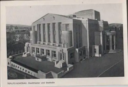 Teplitz-Schönau - Stadttheater und Stadtsäle - ca. 1955