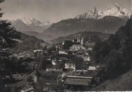 Berchtesgaden - mit Watzmann - ca. 1960