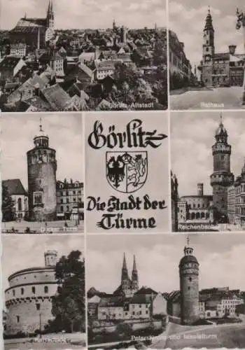 Görlitz - u.a. Peterskirche und Nikolaiturm - 1963